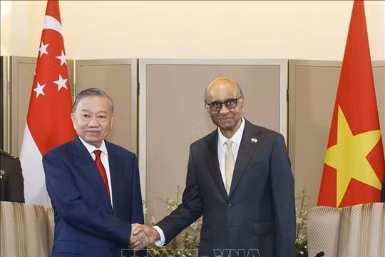 Tổng Bí thư, Chủ tịch nước Tô Lâm hội đàm với Tổng thống Singapore Tharman Shanmugaratnam