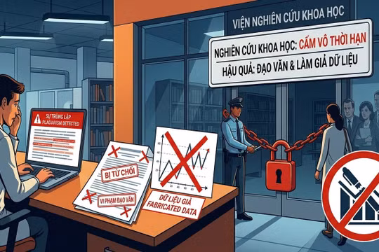 Nghiên cứu khoa học có thể bị cấm vô thời hạn nếu đạo văn, dữ liệu giả