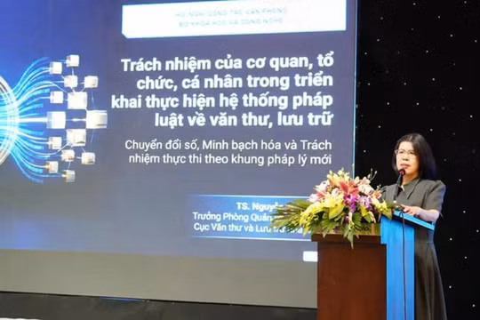 Bộ Khoa học và Công nghệ chuyển đổi số công tác văn thư, lưu trữ: Từ “quản lý tài liệu” sang “quản trị dữ liệu”