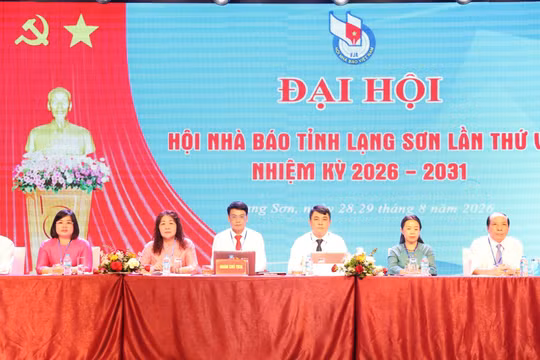 Đại hội Hội Nhà báo tỉnh Lạng Sơn lần thứ VIII: Giữ vững bản lĩnh, chủ động chuyển đổi số và nâng tầm báo chí Xứ Lạng