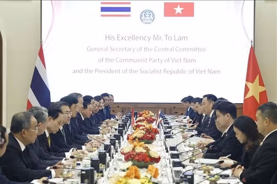 Tổng Bí thư, Chủ tịch nước Tô Lâm hội đàm với Thủ tướng Thái Lan Anutin Charnvirakul