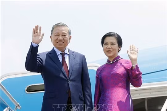 Tổng Bí thư, Chủ tịch nước Tô Lâm và Phu nhân lên đường thăm chính thức Vương quốc Thái Lan