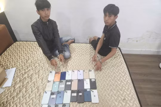 Hai anh em ruột rủ nhau trộm 27 điện thoại iPhone
