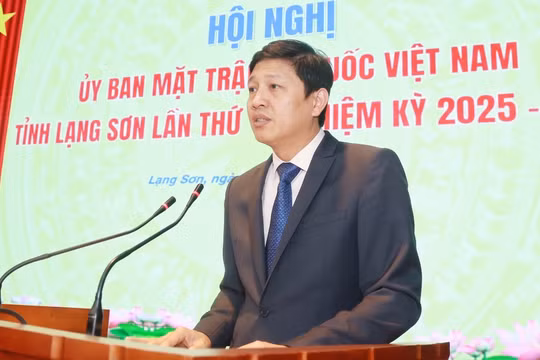 Ông Vũ Hoàng Anh giữ chức Chủ tịch Ủy ban MTTQ Việt Nam tỉnh Lạng Sơn