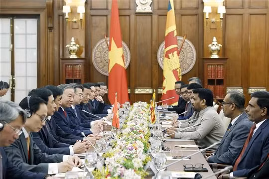Tổng Bí thư, Chủ tịch nước Tô Lâm hội đàm với Tổng thống Sri Lanka