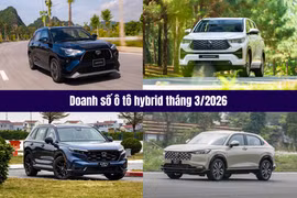 Top 10 doanh số xe hybrid tháng 3/2026: Toyota hoàn toàn áp đảo