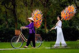 Huế: Khám phá làng hoa giấy Thanh Tiên 300 năm rực rỡ sắc xuân