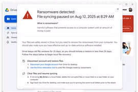 Google Drive ra mắt tính năng bảo vệ dữ liệu khỏi mã độc tống tiền