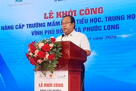 Cà Mau khởi công nâng cấp cụm trường liên cấp Vĩnh Phú Đông