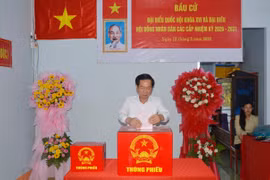 Bầu cử tại An Giang: 60/102 xã, phường, đặc khu có 100% cử tri đi bỏ phiếu