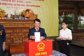 Tuyên Quang: Hơn 1,2 triệu cử tri nô nức đi bầu cử trong "Ngày hội non sông" ​