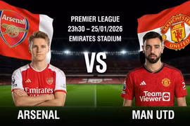 Đội hình xuất phát Arsenal vs MU (23h30, 25/1) – Link xem trực tiếp trận đấu