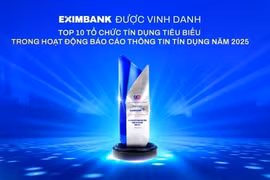 Eximbank được vinh danh là tổ chức tín dụng tiêu biểu trong hoạt động thông tin tín dụng năm 2025