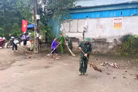 Sức mạnh của sự đồng thuận: Người dân Phú Thọ nô nức chung tay trang hoàng khu bỏ phiếu
