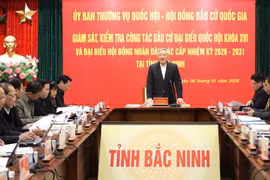 Phó Thủ tướng Thường trực Chính phủ Nguyễn Hòa Bình kiểm tra, giám sát công tác chuẩn bị bầu cử tại Bắc Ninh
