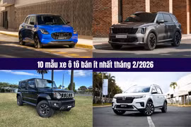 10 ô tô bán ít nhất tháng 2/2026: Honda BR-V lần đầu xuất hiện