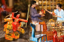 Khi sơn mài đánh thức huyền thoại ngựa 'Gióng'