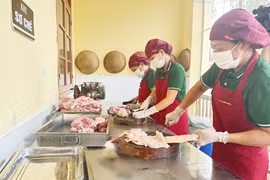 Bộ Y tế kiểm tra đột xuất bếp ăn tập thể tại Hà Nội, Ninh Bình
