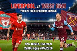 Liverpool vs West Ham (22h, 28/2): Link xem trực tiếp, dự đoán nhận định