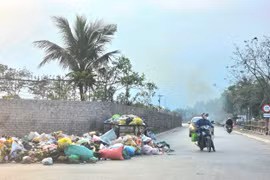 Sầm Sơn (Thanh Hóa): Tổ chức thu gom rác sau phản ánh tình trạng ứ đọng
