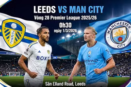 Leeds vs Man City (0h30, 1/3): Link xem trực tiếp, dự đoán nhận định