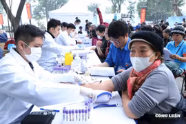Hơn 1.000 người cao tuổi Thủ đô được khám, tư vấn sức khỏe miễn phí đầu Xuân