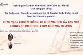 Nhóm Tứ tấu Tây Ban Nha Helmántica sẽ có đêm nhạc miễn phí tại Hà Nội