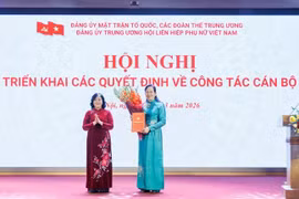Đồng chí Lê Thị Thủy giữ chức Bí thư Đảng ủy Trung ương Hội Liên hiệp Phụ nữ Việt Nam