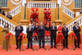 Tổng Bí thư Tô Lâm, Chủ tịch nước Lương Cường dự khánh thành công trình Trụ sở làm việc Cơ quan Chủ tịch nước