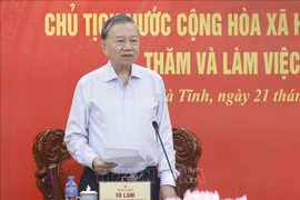 Tổng Bí thư, Chủ tịch nước Tô Lâm: Hà Tĩnh khơi dậy khát vọng phát triển, quyết tâm đạt mục tiêu tăng trưởng nhanh, bền vững
