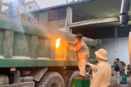 Xe tải cơi nới thùng bị “tuýt còi”, phạt doanh nghiệp 58 triệu đồng
