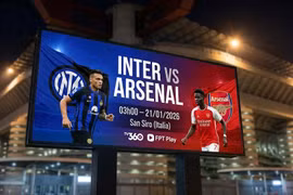 Inter vs Arsenal (3h,21/1): Nhận định, đội hình và link xem trực tiếp