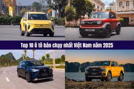 Top 10 ô tô bán chạy nhất Việt Nam năm 2025: ‘Khó thở’ vì VinFast