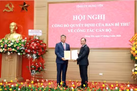 Ông Nguyễn Mạnh Quyền được phân công giữ chức Phó Bí thư Tỉnh uỷ Hưng Yên