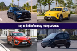 Top 10 ô tô bán chạy tháng 3/2026: VinFast chiếm 7 vị trí