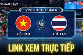 Việt Nam vs Thái Lan: Link xem trực tiếp VCK futsal châu Á 15h hôm nay