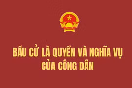Bầu cử là quyền và nghĩa vụ của công dân