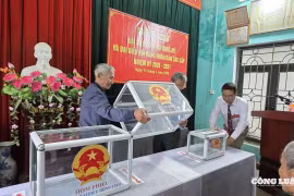Quảng Ninh: 42 khu vực bỏ phiếu đã hoàn thành sớm