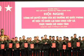 Lạng Sơn tổ chức lại Ban Chỉ huy quân sự cấp xã trực thuộc Bộ Chỉ huy quân sự tỉnh