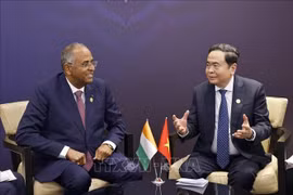 Chủ tịch Quốc hội Trần Thanh Mẫn gặp Chủ tịch Quốc hội Côte d'Ivoire