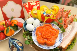 Mâm cúng tam sên hút khách ngày vía Thần Tài