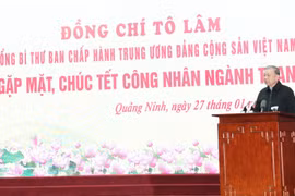 Tổng Bí thư Tô Lâm thăm, chúc Tết cán bộ, công nhân, người lao động ngành Than