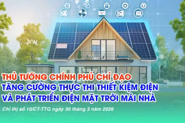 Thủ tướng Chính phủ chỉ thị tăng cường thực thi tiết kiệm điện và phát triển điện mặt trời mái nhà