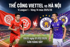 Thể Công Viettel vs Hà Nội FC (19h15 ngày 1/3): Link xem trực tiếp, nhận định dự đoán