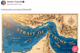 Iran lên tiếng chỉ trích khi Tổng thống Mỹ gọi Hormuz là 'eo biển Trump'