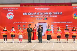 Ấn tượng Giải bóng đá nữ các dân tộc thiểu số Gia Lai, sắc màu thổ cẩm rực sáng trên sân cỏ