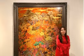 'Mộng nhiệt đới' - Khu vườn ký ức trong tranh sơn mài Phạm Trà My
