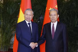 Tổng Bí thư, Chủ tịch nước Tô Lâm hội kiến Ủy viên trưởng Nhân đại toàn quốc Trung Quốc