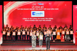 Mcredit ghi danh Top 500 doanh nghiệp lớn nhất Việt Nam 2025