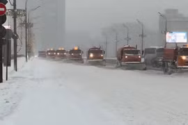 Moscow trải qua mùa đông khắc nghiệt với trận tuyết dày nhất trong 56 năm